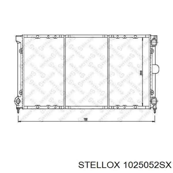 10-25052-SX Stellox радиатор