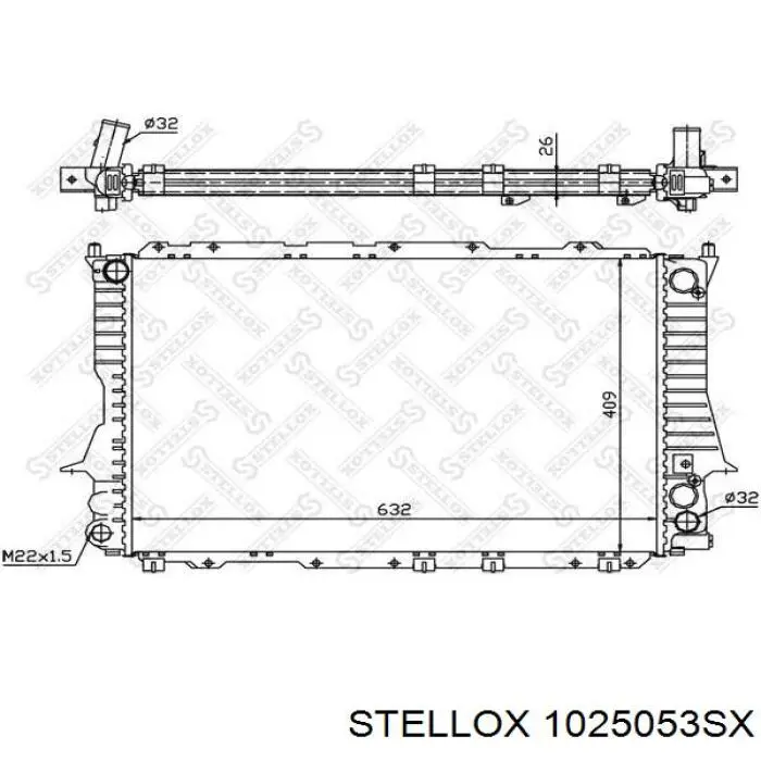 10-25053-SX Stellox радиатор