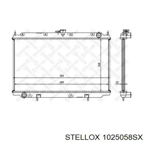 10-25058-SX Stellox буфер (отбойник амортизатора переднего)