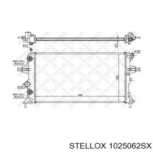 10-25062-SX Stellox радиатор
