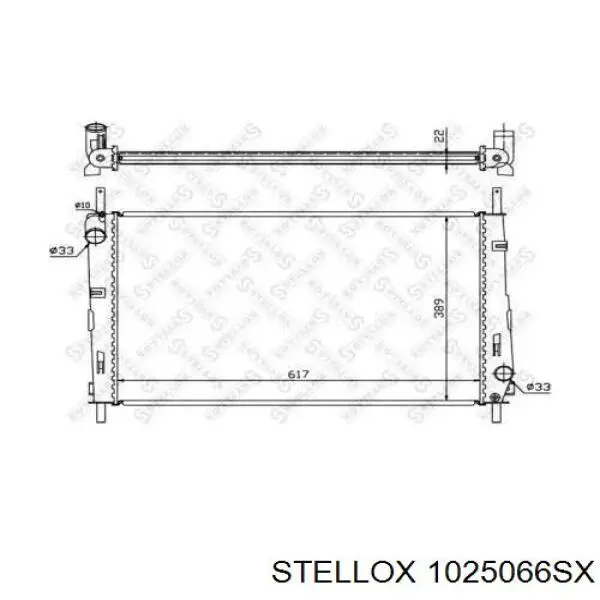 1025066SX Stellox радиатор