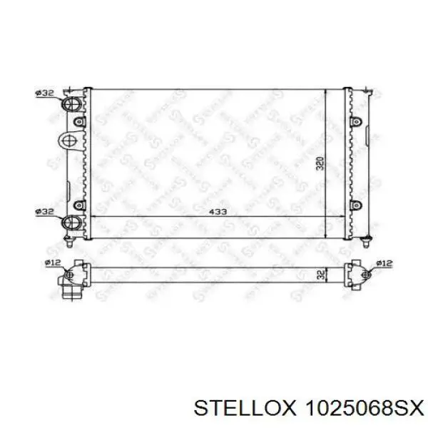 10-25068-SX Stellox радиатор
