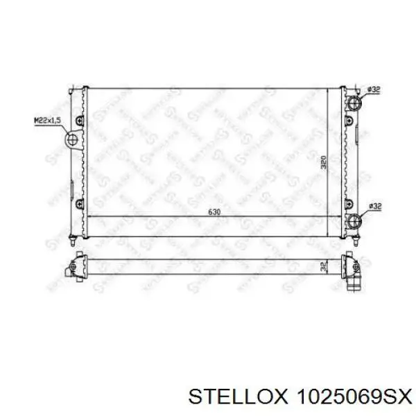 10-25069-SX Stellox радиатор