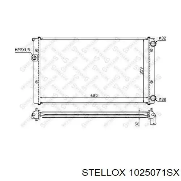 Радиатор 1025071SX Stellox