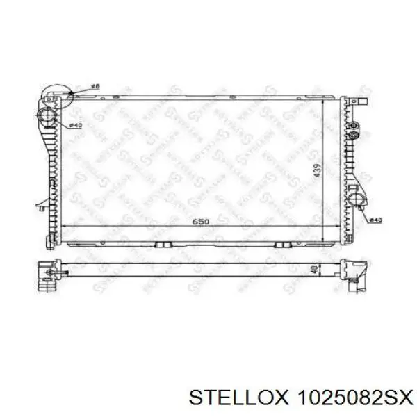 Опора амортизатора переднего правого 1025082SX Stellox