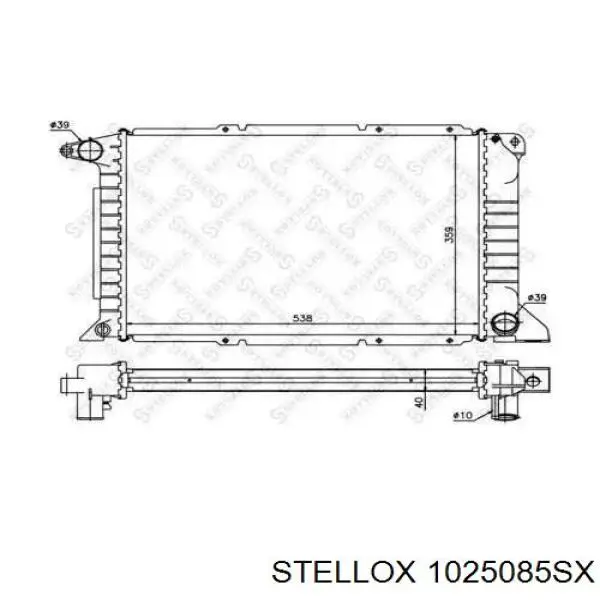 Радиатор 1025085SX Stellox