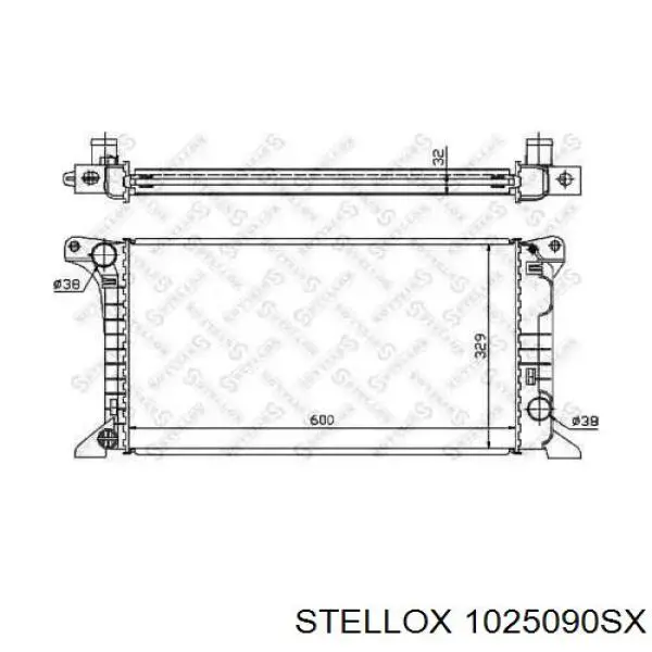 10-25090-SX Stellox радиатор