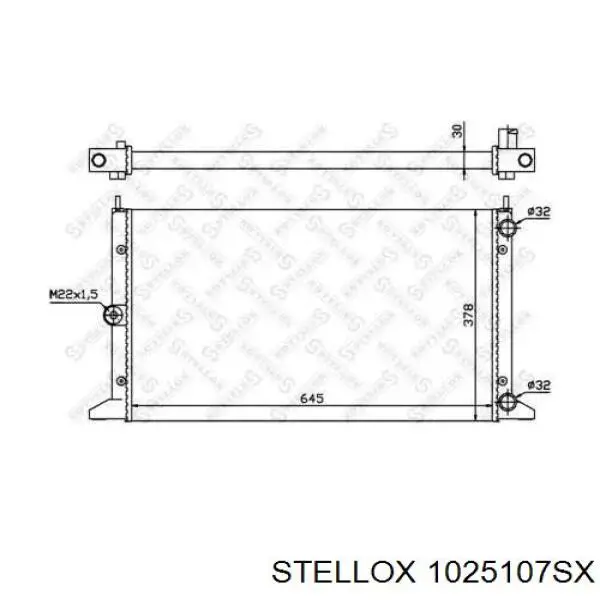 10-25107-SX Stellox радиатор