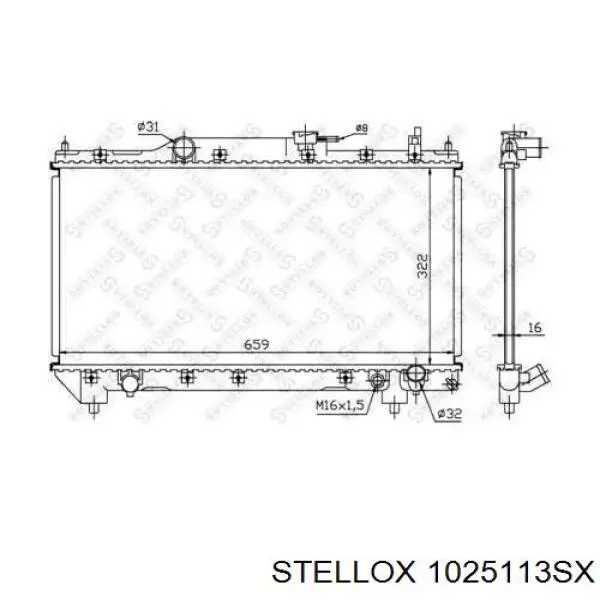 10-25113-SX Stellox радиатор