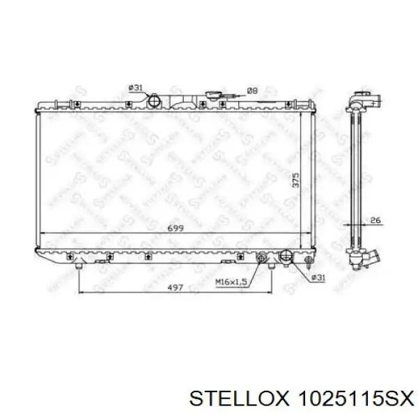 Радиатор ADT39863 Blue Print