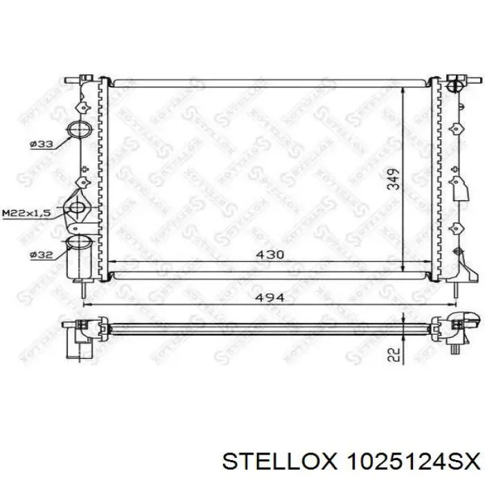 Радиатор AC213025 Maxgear