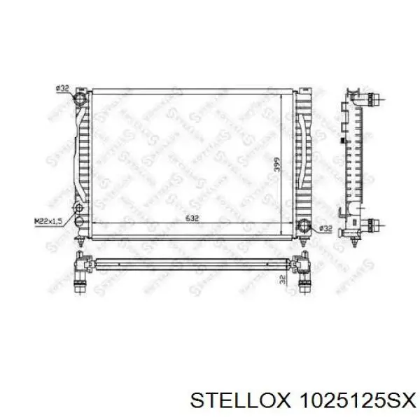 10-25125-SX Stellox радиатор