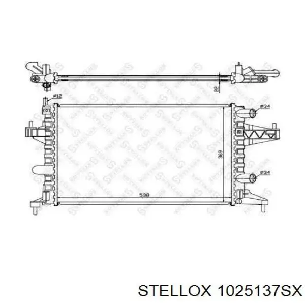 1025137SX Stellox радиатор