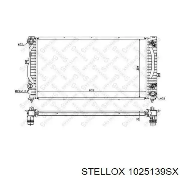 10-25139-SX Stellox радиатор