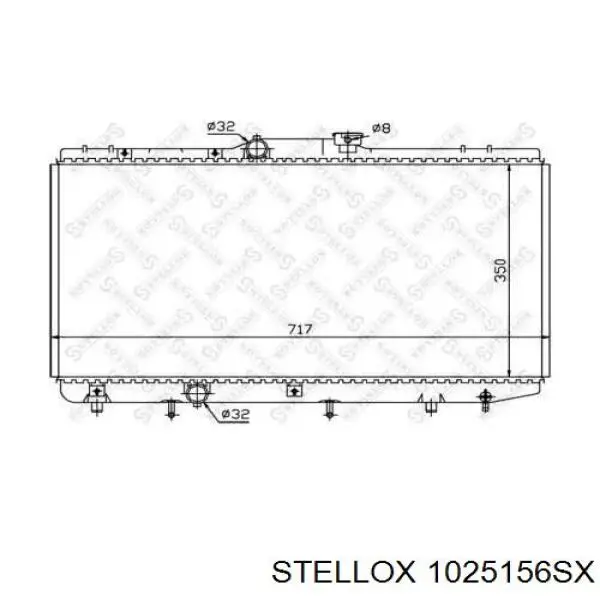 Радиатор 1025156SX Stellox