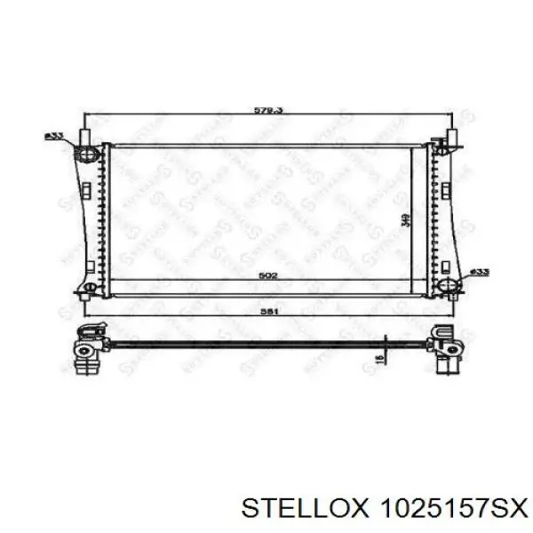 10-25157-SX Stellox радиатор