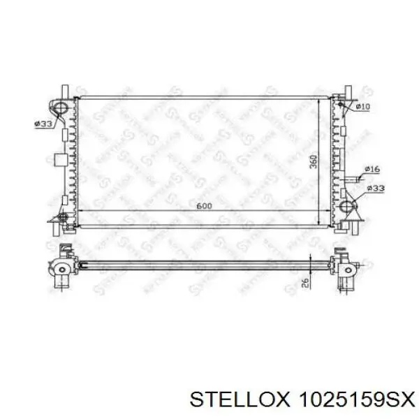 10-25159-SX Stellox радиатор