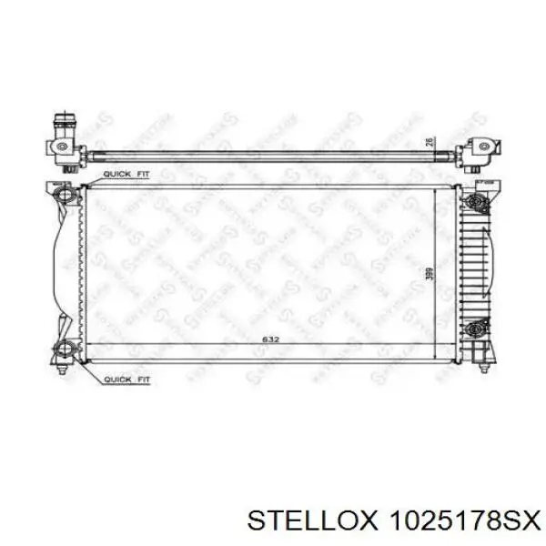 Радиатор 1025178SX Stellox