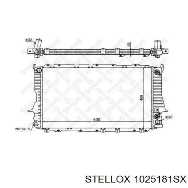 Радиатор 1025181SX Stellox