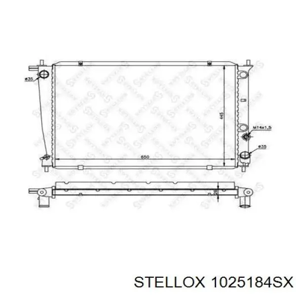 Радиатор 1025184SX Stellox