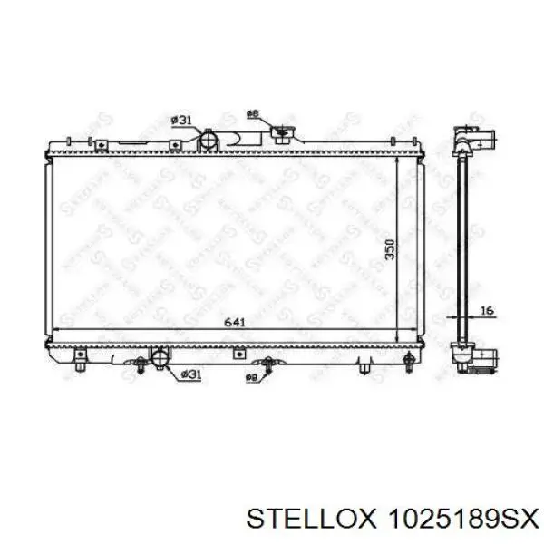 10-25189-SX Stellox радиатор