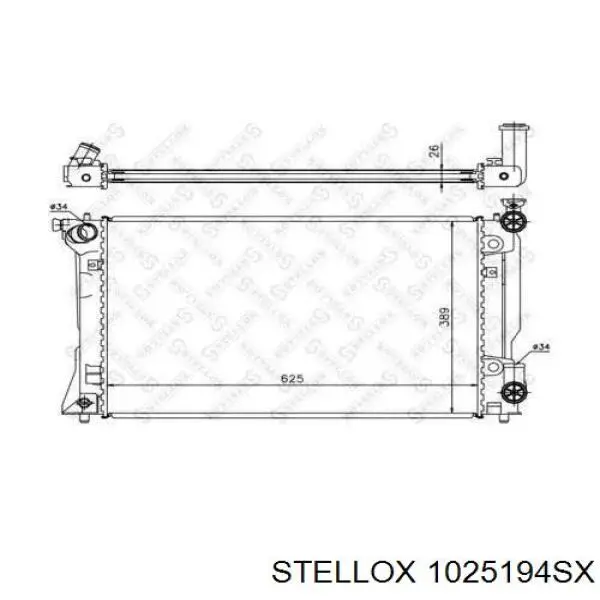 1025194SX Stellox радиатор