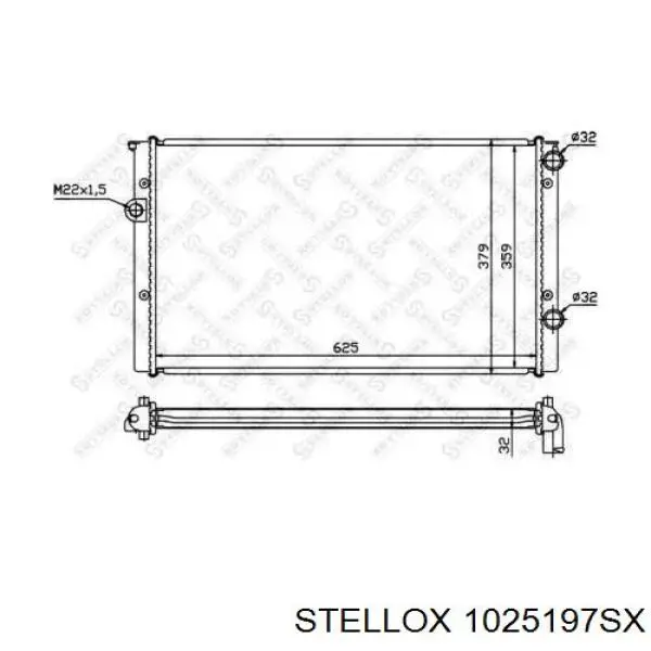 Радиатор 1025197SX Stellox