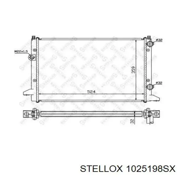 10-25198-SX Stellox радиатор