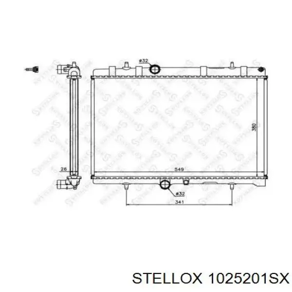 Радиатор 1025201SX Stellox