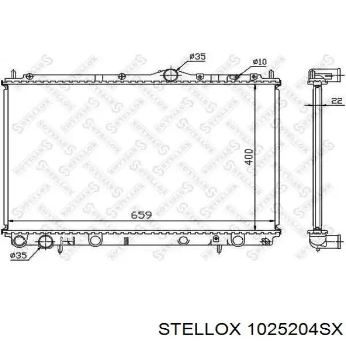 10-25204-SX Stellox радиатор