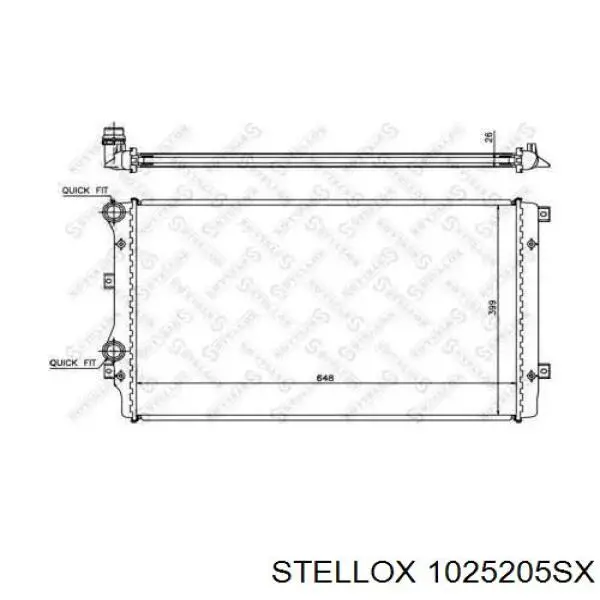 10-25205-SX Stellox радиатор