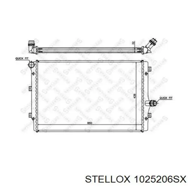 10-25206-SX Stellox радиатор