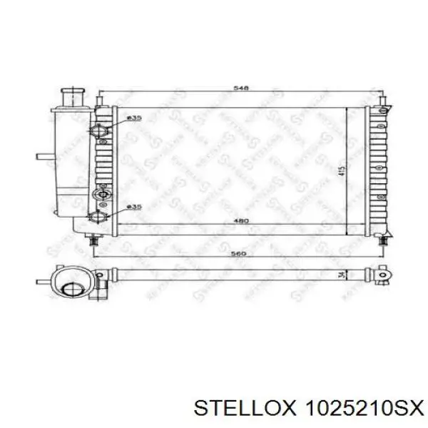 1025210SX Stellox радиатор