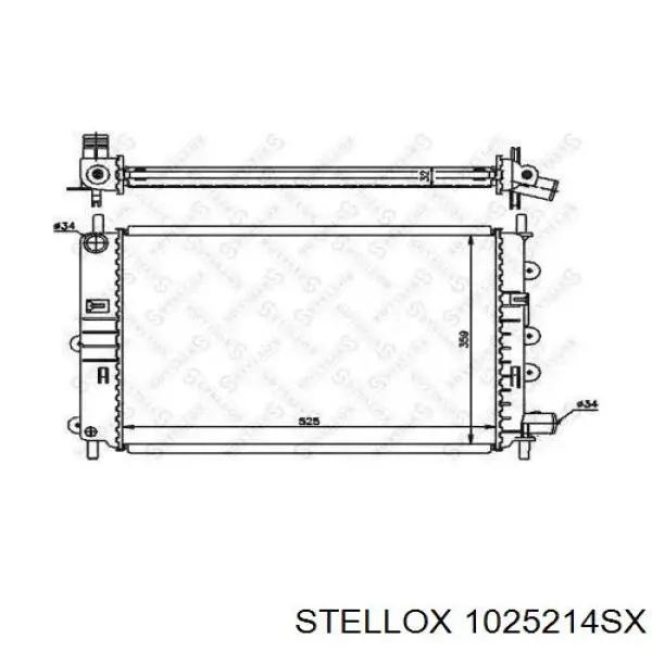 1025214SX Stellox радиатор