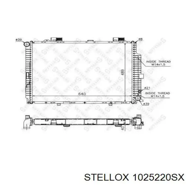 10-25220-SX Stellox радиатор