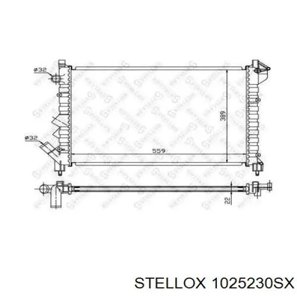 Радиатор 1025230SX Stellox