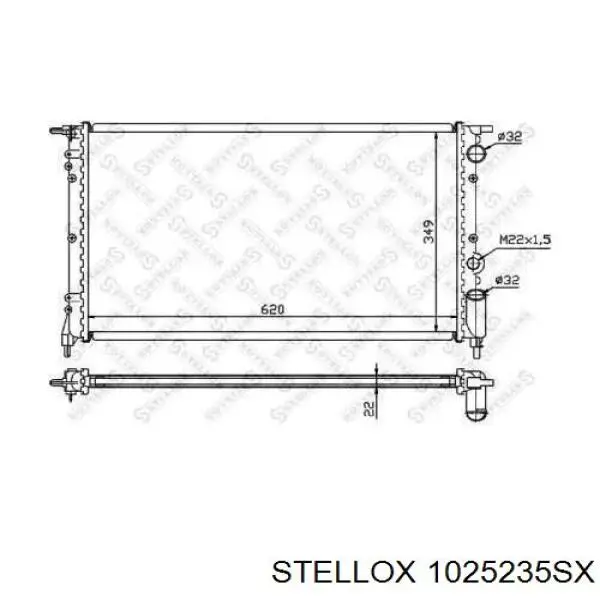 1025235SX Stellox радиатор