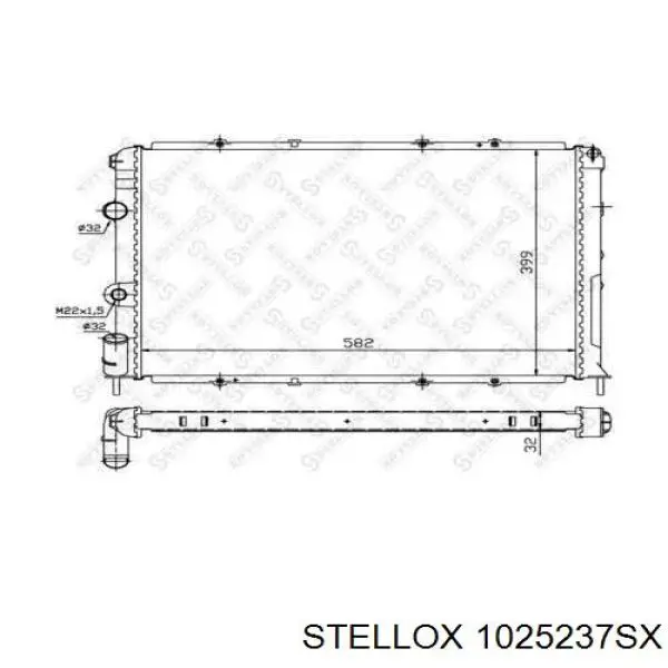 Радиатор 1025237SX Stellox