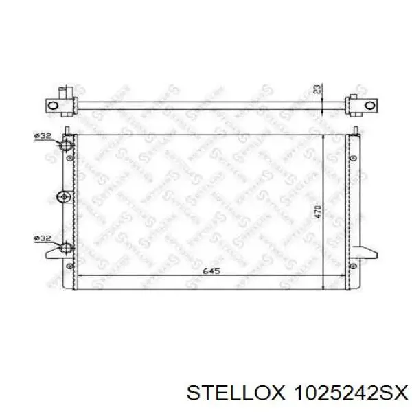 1025242SX Stellox радиатор