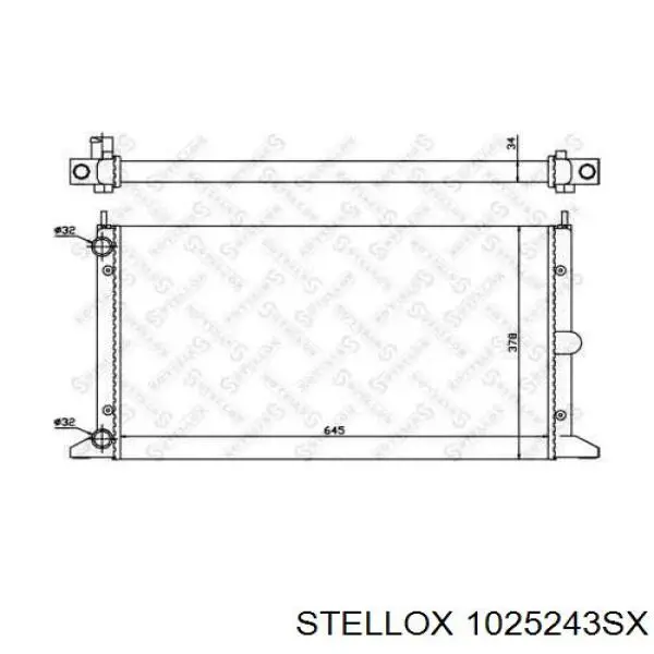 10-25243-SX Stellox радиатор