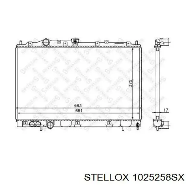 Радиатор 1025258SX Stellox