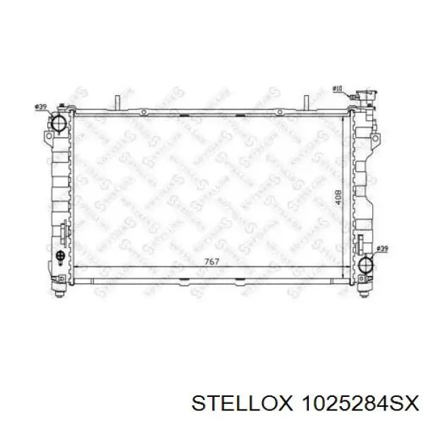 Радиатор 1025284SX Stellox