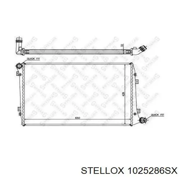 10-25286-SX Stellox радиатор