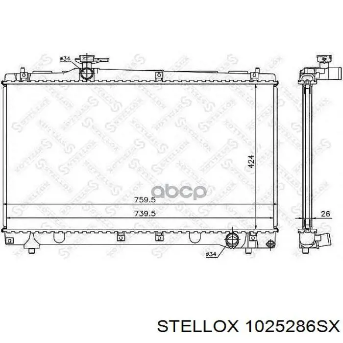 Радиатор 7370063R TYC