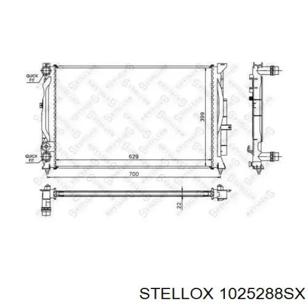10-25288-SX Stellox радиатор