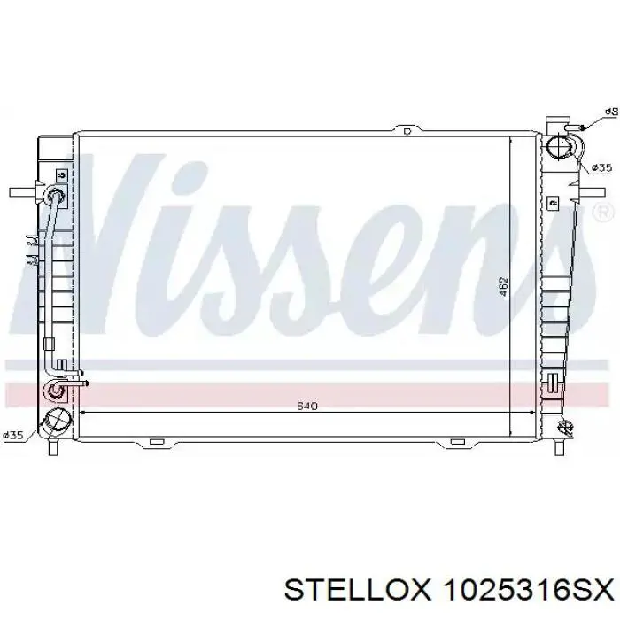 Радиатор 1025316SX Stellox
