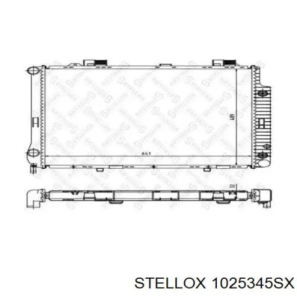 10-25345-SX Stellox радиатор