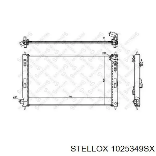 10-25349-SX Stellox радиатор