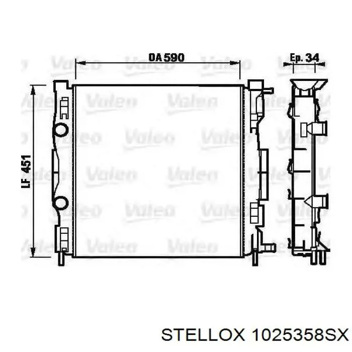 Радиатор охлаждения двигателя Renault (RVI) 8660003463 цена, от 53.79 USD