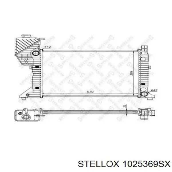 1025369SX Stellox радиатор
